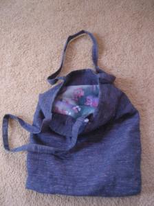 my A4 sized purple bag